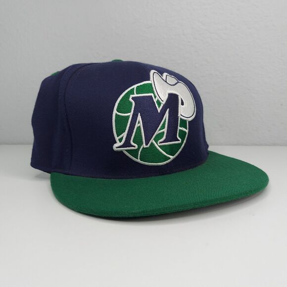 Dallas Mavericks NBA Mitchell & Ness Hat Cap Blue /Green Fitted 7-1/8 (57CM) - Picture 10 of 10